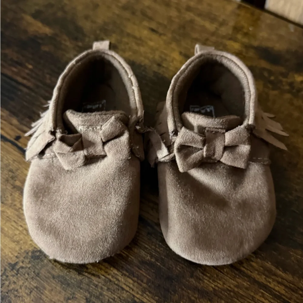 Carter's Tan Kids Moccasins